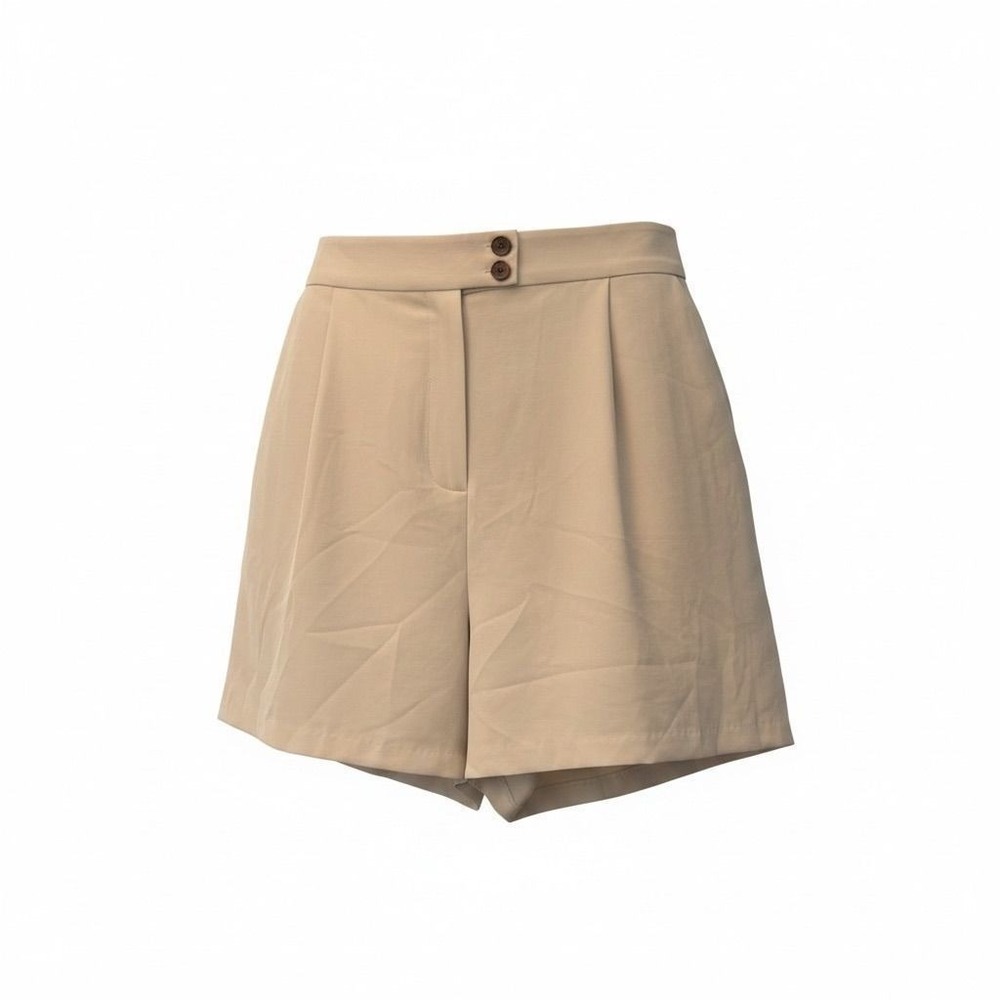 38 NWT Skies are Blue Curvy bone color dressy shorts sz 3X